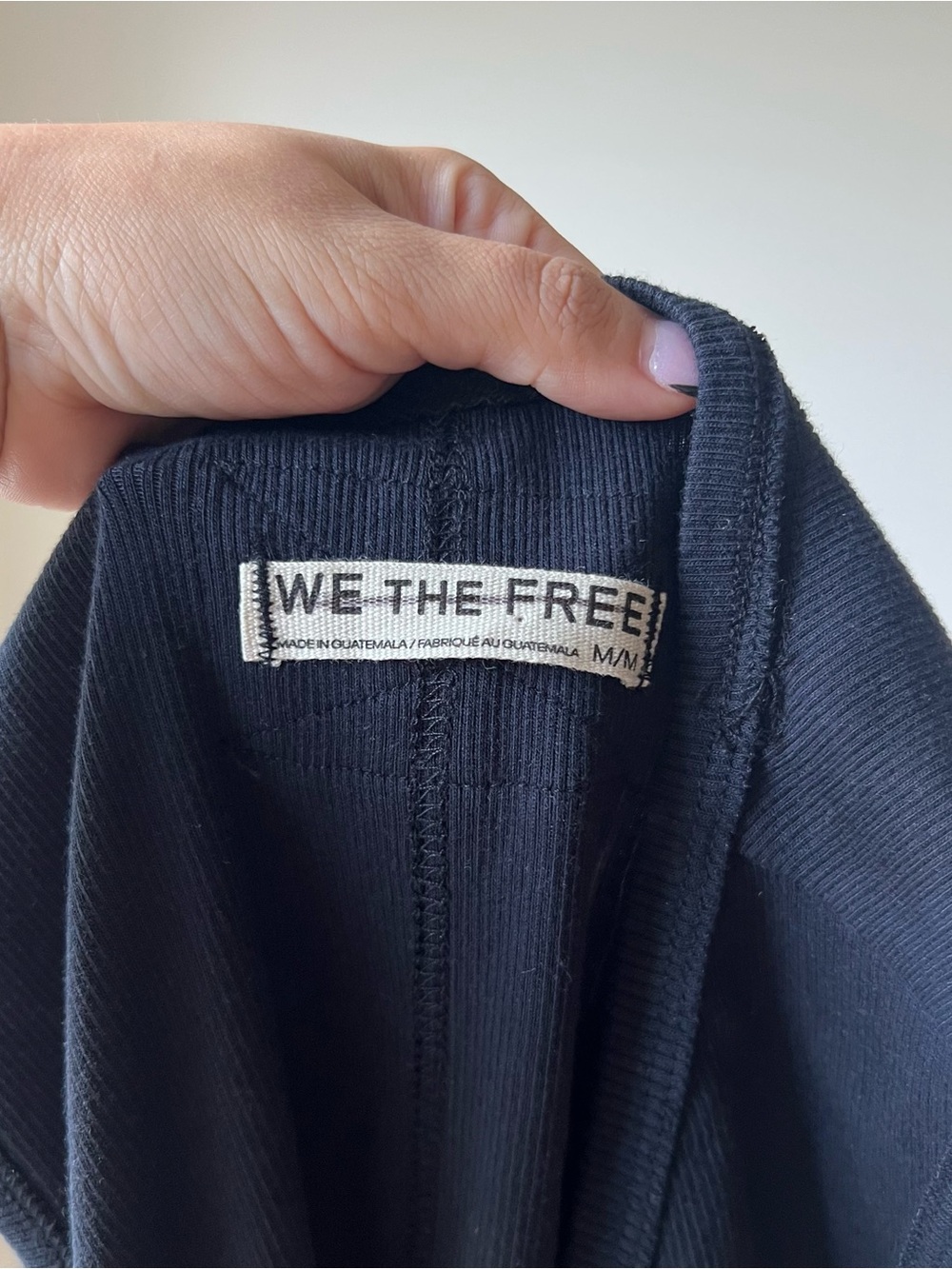 Free People Ribbed V Neck Top - Picture 3 of 3